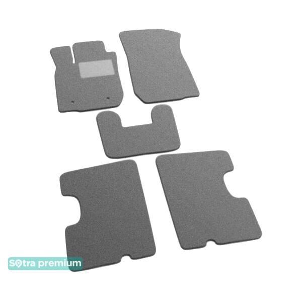 Sotra 07071-6-CH-GREY Interior mats Sotra two-layer gray for Dacia Sandero (2008-2012), set 070716CHGREY