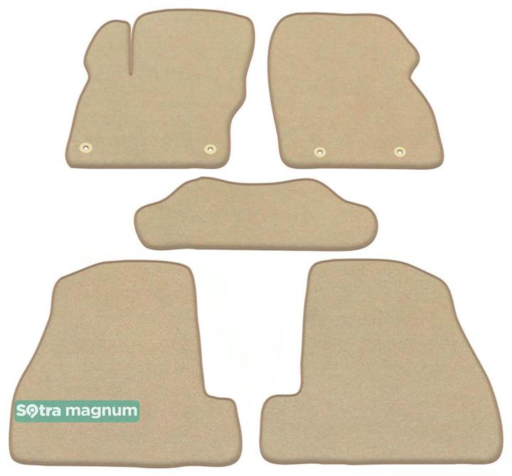 Sotra 07215-6-MG20-BEIGE Interior mats Sotra two-layer beige for Ford Focus us (2010-2014), set 072156MG20BEIGE