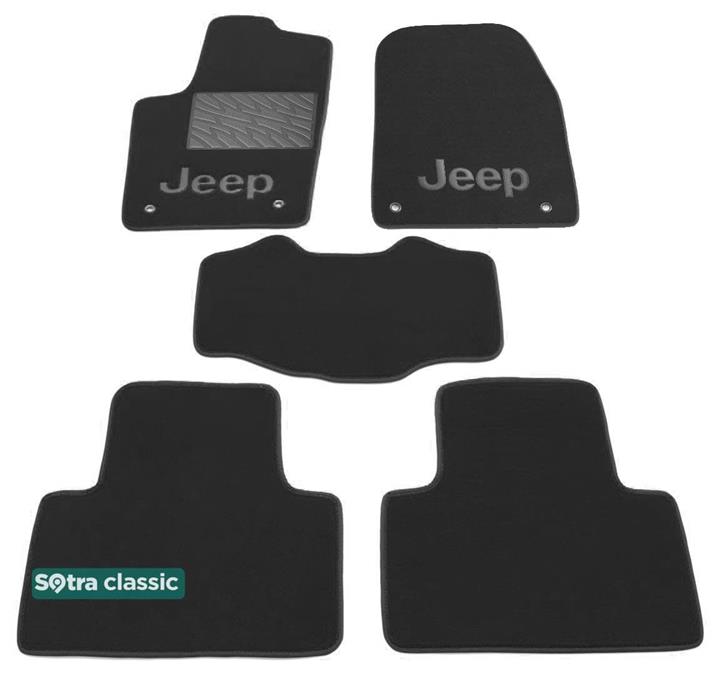 Sotra 07236-6-GD-GREY Interior mats Sotra two-layer gray for Jeep Grand cherokee (2014-), set 072366GDGREY