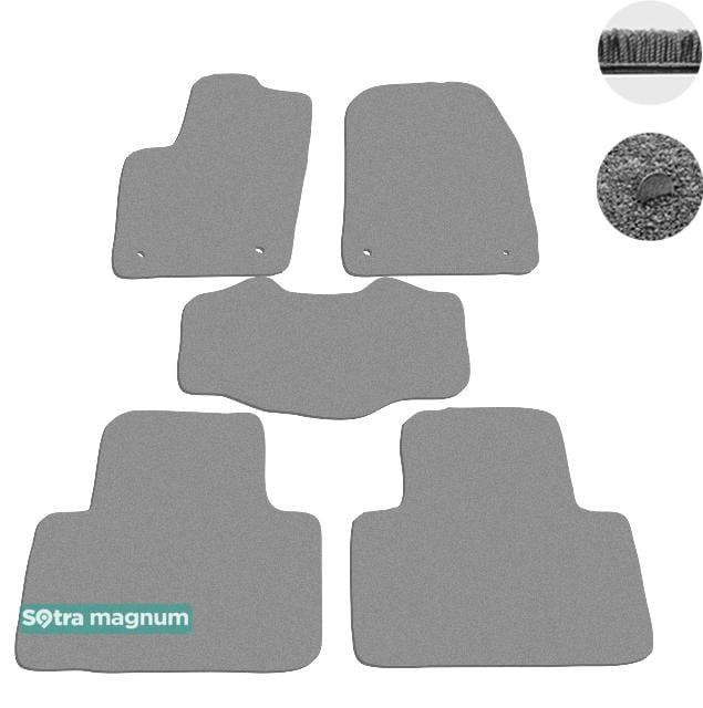 Sotra 07236-6-MG20-GREY Interior mats Sotra two-layer gray for Jeep Grand cherokee (2014-), set 072366MG20GREY
