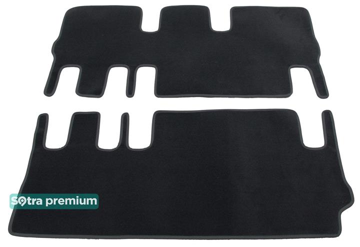 Sotra 07397-5-CH-BLACK Interior mats Sotra two-layer black for Volkswagen Transporter (2011-2015), set 073975CHBLACK