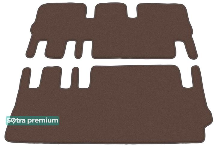 Sotra 07397-5-CH-CHOCO Interior mats Sotra two-layer brown for Volkswagen Transporter (2011-2015), set 073975CHCHOCO