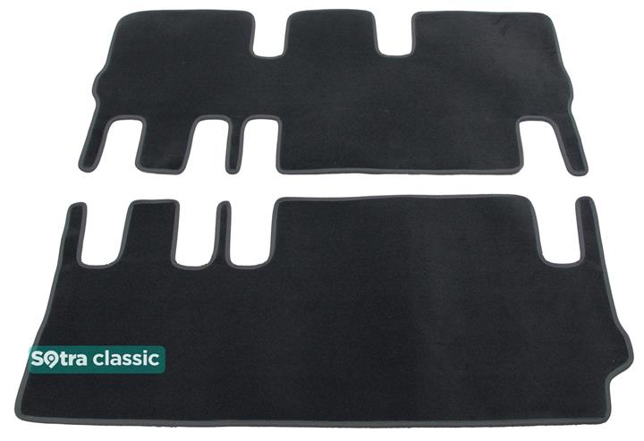 Sotra 07397-5-GD-BLACK Interior mats Sotra two-layer black for Volkswagen Transporter (2011-2015), set 073975GDBLACK