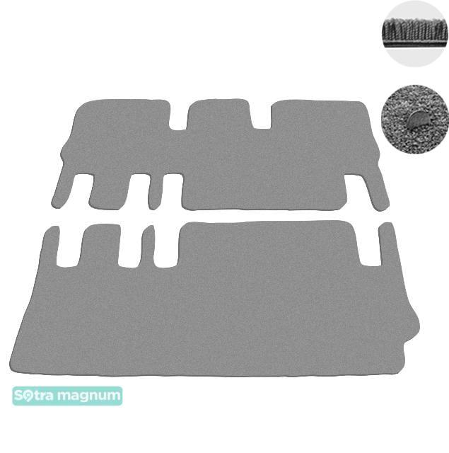 Sotra 07397-5-MG20-GREY Interior mats Sotra two-layer gray for Volkswagen Transporter (2011-2015), set 073975MG20GREY