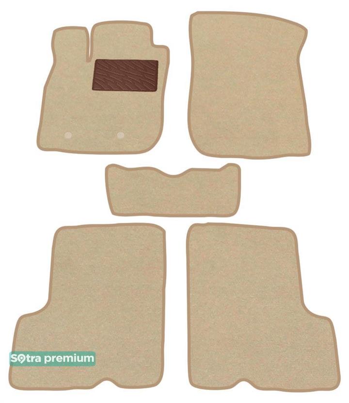 Sotra 07423-6-CH-BEIGE Interior mats Sotra two-layer beige for Dacia Duster (2009-2013), set 074236CHBEIGE