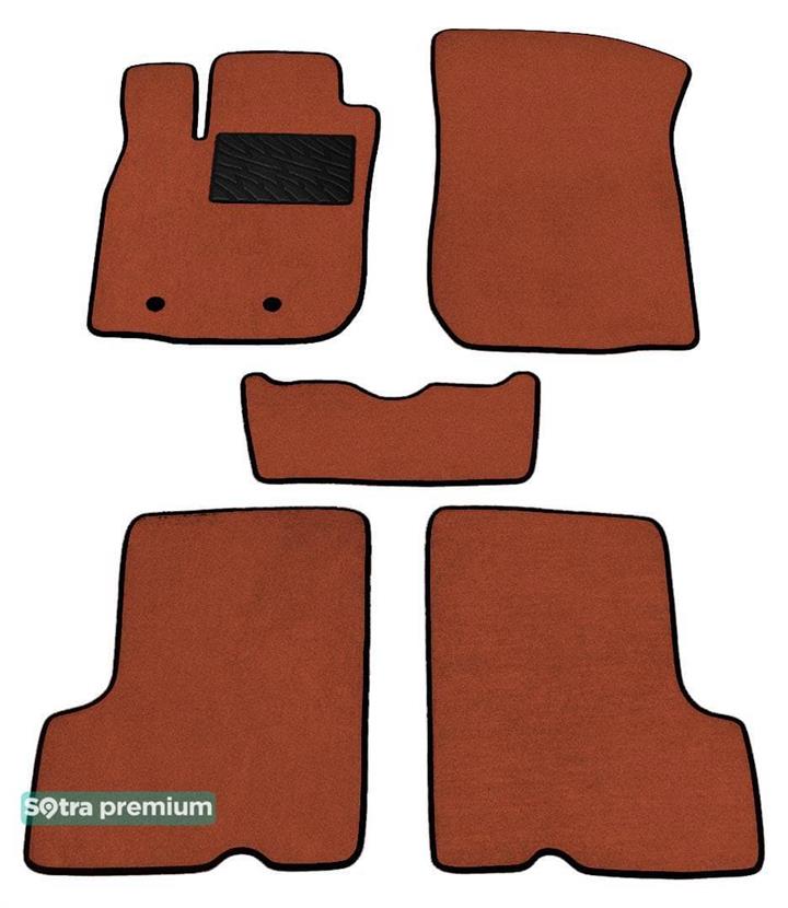 Sotra 07423-6-CH-TERRA Interior mats Sotra two-layer terracotta for Dacia Duster (2009-2013), set 074236CHTERRA