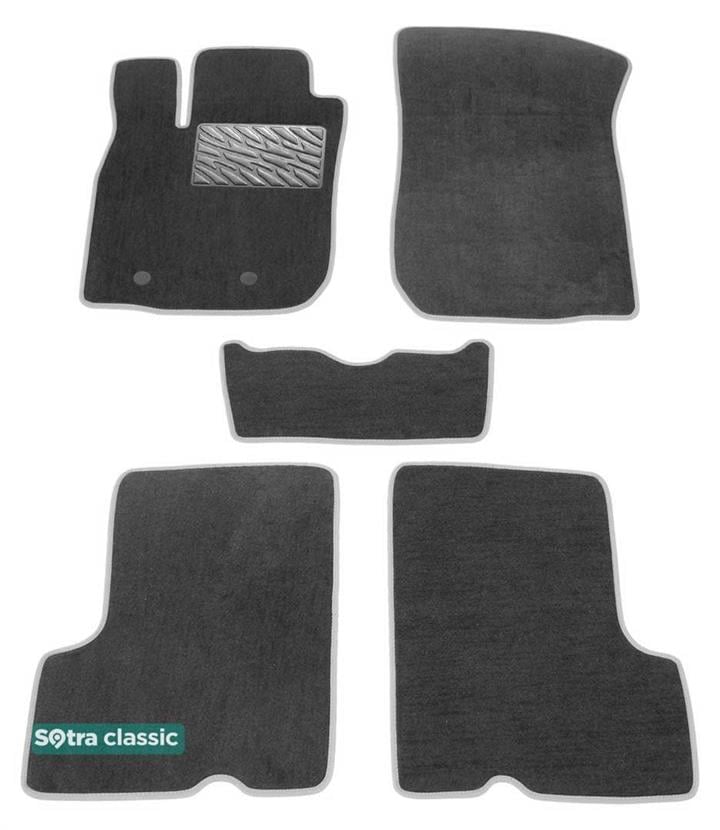 Sotra 07423-6-GD-GREY Interior mats Sotra two-layer gray for Dacia Duster (2009-2013), set 074236GDGREY