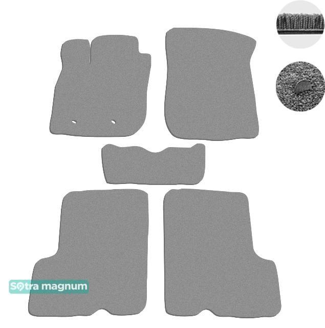 Sotra 07423-6-MG20-GREY Interior mats Sotra two-layer gray for Dacia Duster (2009-2013), set 074236MG20GREY