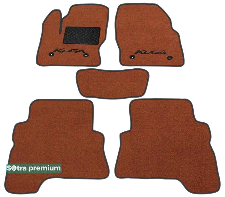 Sotra 07514-6-CH-TERRA Interior mats Sotra two-layer terracotta for Ford Kuga (2016-), set 075146CHTERRA