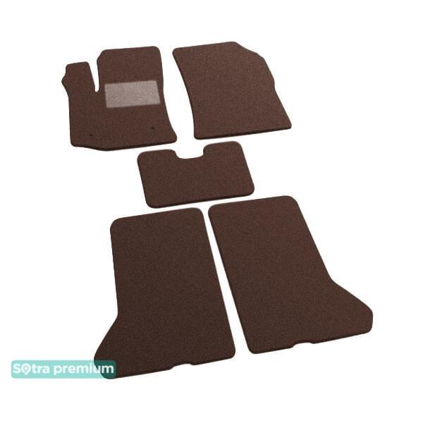 Sotra 07544-6-CH-CHOCO Interior mats Sotra two-layer brown for Dacia Dokker (2012-), set 075446CHCHOCO
