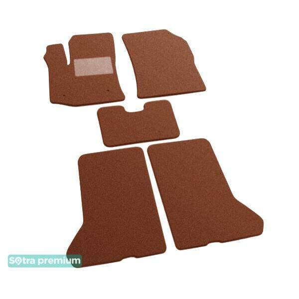 Sotra 07544-6-CH-TERRA Interior mats Sotra two-layer terracotta for Dacia Dokker (2012-), set 075446CHTERRA