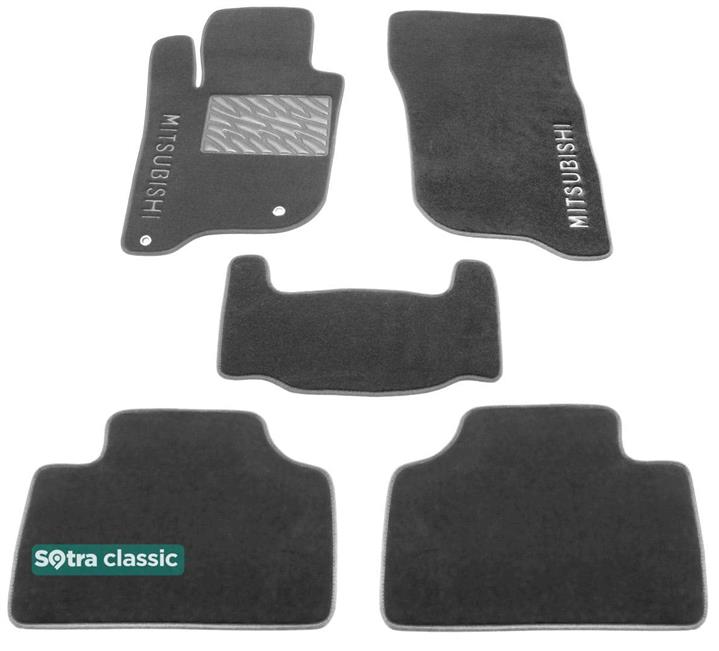 Sotra 08655-6-GD-GREY Interior mats Sotra two-layer gray for Mitsubishi Pajero sport (2016-), set 086556GDGREY