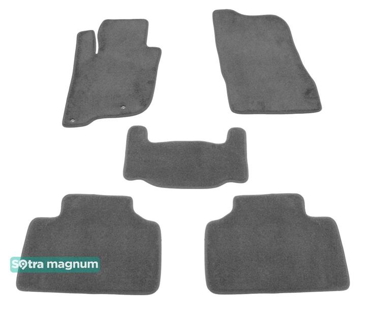 Sotra 08655-6-MG20-GREY Interior mats Sotra two-layer gray for Mitsubishi Pajero sport (2016-), set 086556MG20GREY