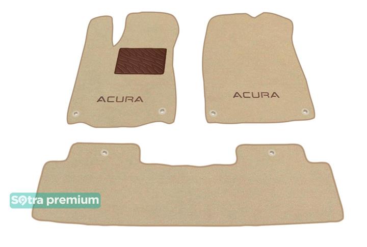 Sotra 08689-6-CH-BEIGE Interior mats Sotra two-layer beige for Acura Mdx (2014-), set 086896CHBEIGE