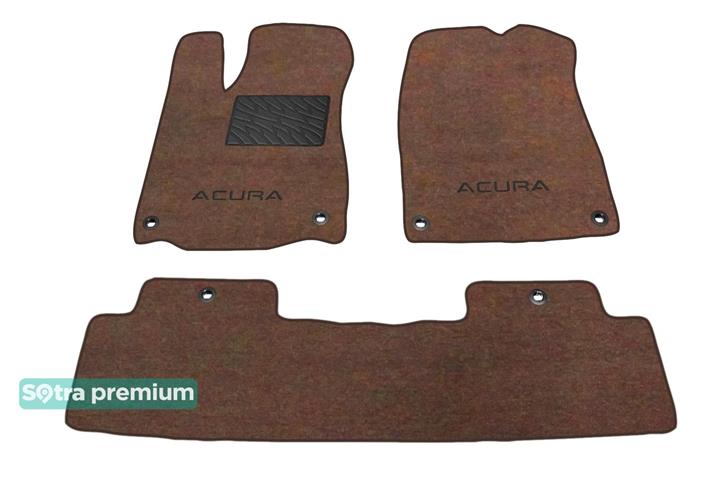 Sotra 08689-6-CH-CHOCO Interior mats Sotra two-layer brown for Acura Mdx (2014-), set 086896CHCHOCO