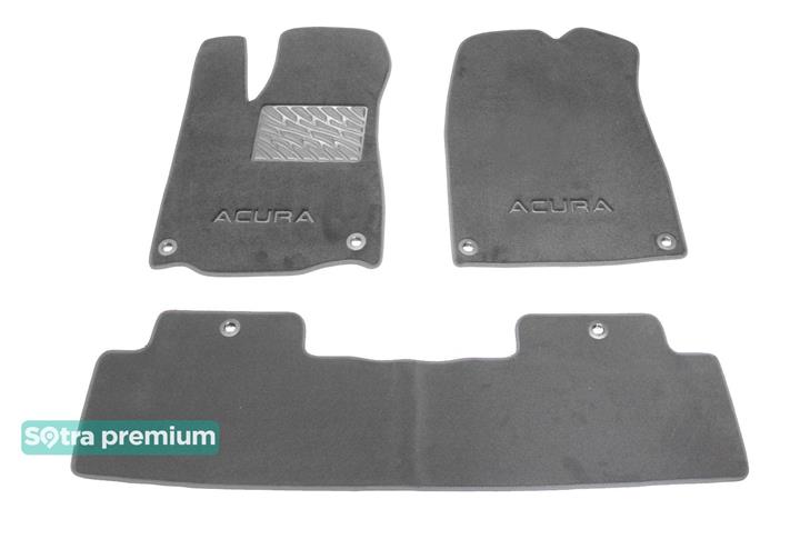 Sotra 08689-6-CH-GREY Interior mats Sotra two-layer gray for Acura Mdx (2014-), set 086896CHGREY