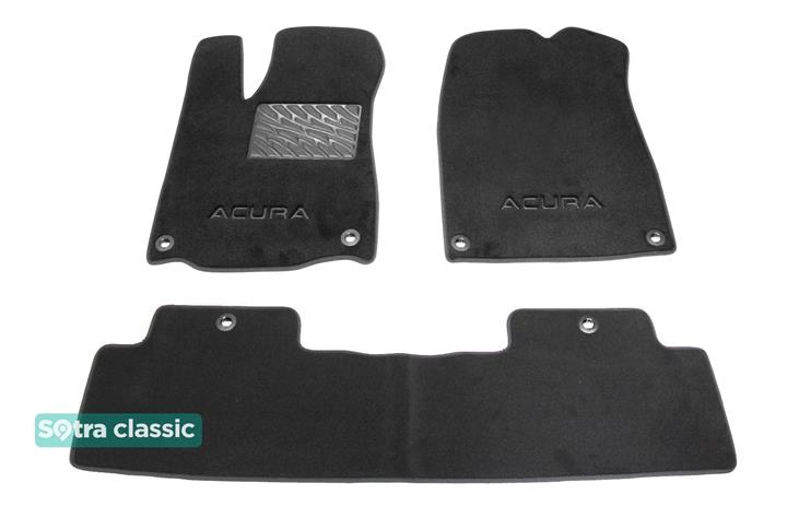 Sotra 08689-6-GD-GREY Interior mats Sotra two-layer gray for Acura Mdx (2014-), set 086896GDGREY