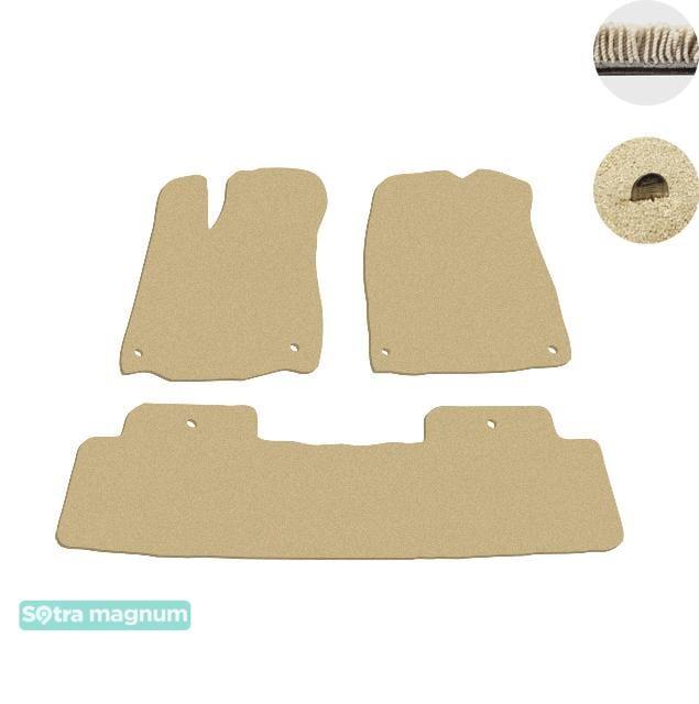 Sotra 08689-6-MG20-BEIGE Interior mats Sotra two-layer beige for Acura Mdx (2014-), set 086896MG20BEIGE