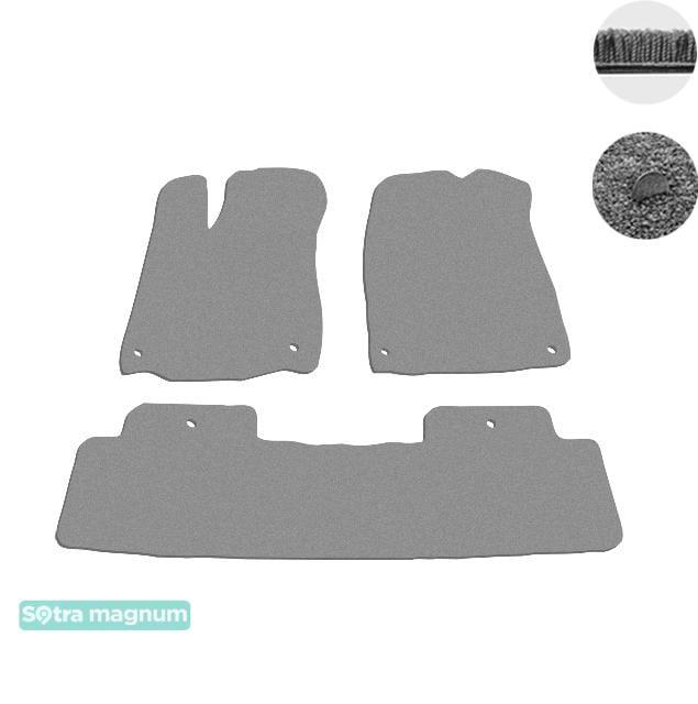 Sotra 08689-6-MG20-GREY Interior mats Sotra two-layer gray for Acura Mdx (2014-), set 086896MG20GREY