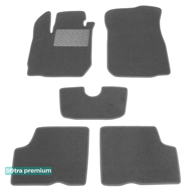 Sotra 08702-6-CH-GREY Interior mats Sotra two-layer gray for Dacia Duster (2014-2017), set 087026CHGREY