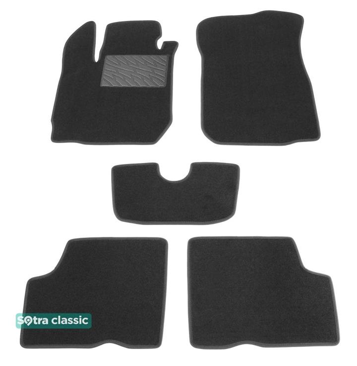 Sotra 08702-6-GD-GREY Interior mats Sotra two-layer gray for Dacia Duster (2014-2017), set 087026GDGREY