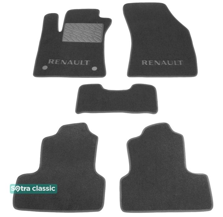 Sotra 08756-GD-GREY Interior mats Sotra two-layer gray for Renault Megane (2016-), set 08756GDGREY
