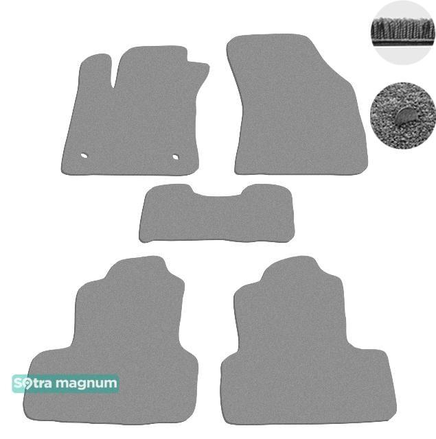 Sotra 08756-MG20-GREY Interior mats Sotra two-layer gray for Renault Megane (2016-), set 08756MG20GREY