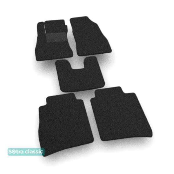 Sotra 08759-GD-BLACK Interior mats Sotra two-layer black for Nissan Sentra (2012-), set 08759GDBLACK