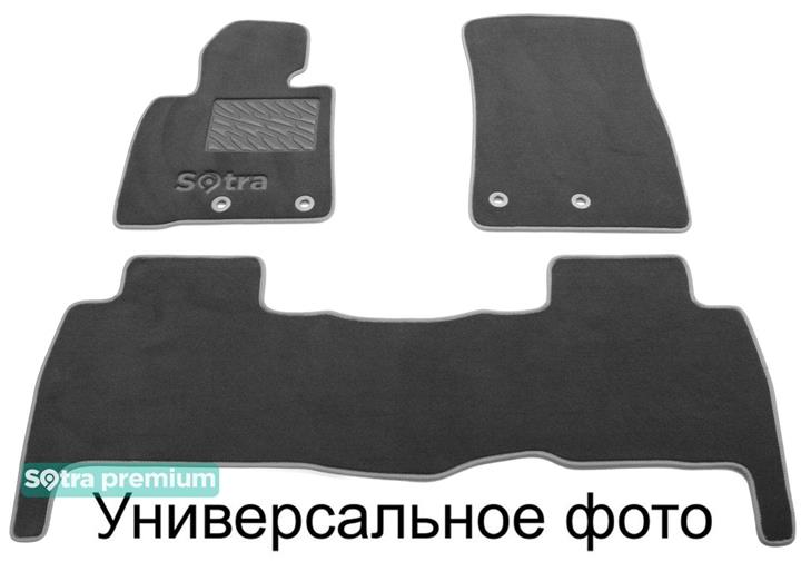 Sotra 08761-6-CH-GREY Interior mats Sotra two-layer gray for Dacia Logan mcv stepway (2012-), set 087616CHGREY