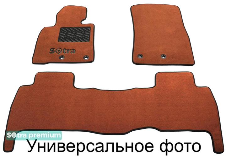 Sotra 08761-6-CH-TERRA Interior mats Sotra two-layer terracotta for Dacia Logan mcv stepway (2012-), set 087616CHTERRA