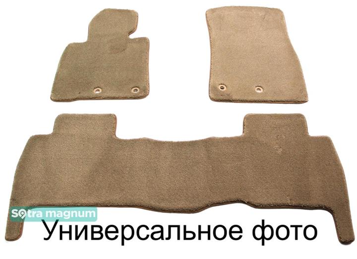 Sotra 08761-6-MG20-BEIGE Interior mats Sotra two-layer beige for Dacia Logan mcv stepway (2012-), set 087616MG20BEIGE