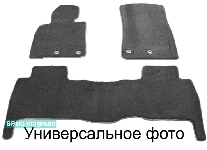 Sotra 08761-6-MG20-GREY Interior mats Sotra two-layer gray for Dacia Logan mcv stepway (2012-), set 087616MG20GREY