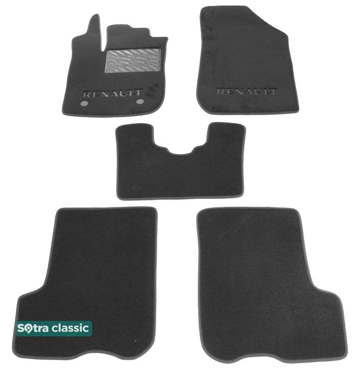 Sotra 08761-GD-GREY Interior mats Sotra two-layer gray for Renault Logan mcv stepway (2012-), set 08761GDGREY