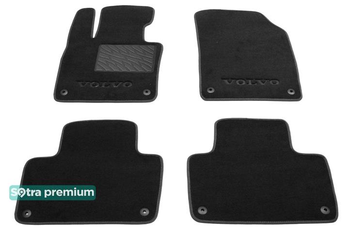 Sotra 08770-CH-BLACK Interior mats Sotra two-layer black for Volvo Xc90 (2015-), set 08770CHBLACK