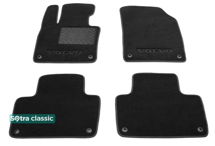 Sotra 08770-GD-BLACK Interior mats Sotra two-layer black for Volvo Xc90 (2015-), set 08770GDBLACK