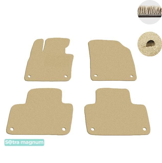 Sotra 08770-MG20-BEIGE Interior mats Sotra two-layer beige for Volvo Xc90 (2015-), set 08770MG20BEIGE