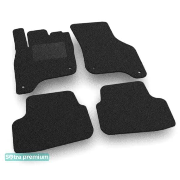 Sotra 08772-CH-BLACK Interior mats Sotra two-layer black for Volkswagen e-golf (2014-), set 08772CHBLACK