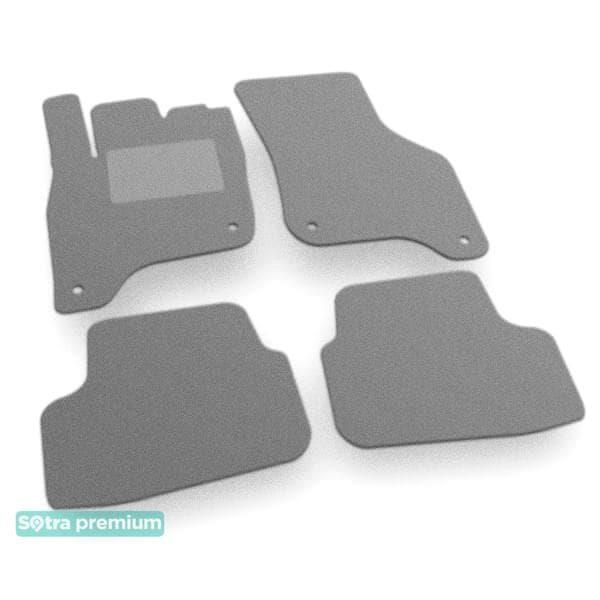 Sotra 08772-CH-GREY Interior mats Sotra two-layer gray for Volkswagen e-golf (2014-), set 08772CHGREY