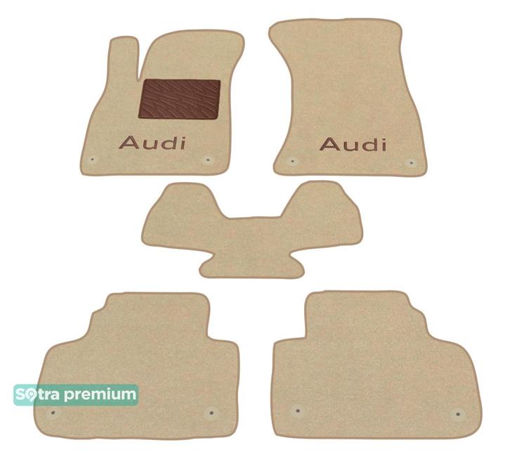 Sotra 08776-CH-BEIGE Interior mats Sotra two-layer beige for Audi Q5 (2017-), set 08776CHBEIGE