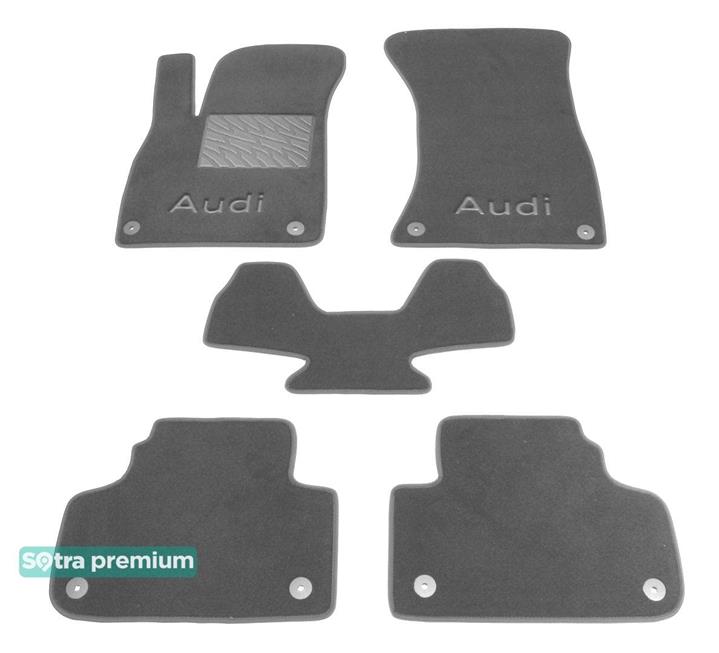 Sotra 08776-CH-GREY Interior mats Sotra two-layer gray for Audi Q5 (2017-), set 08776CHGREY