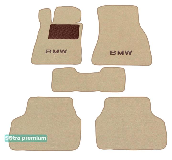 Sotra 08777-CH-BEIGE Interior mats Sotra two-layer beige for BMW 5-series (2017-), set 08777CHBEIGE
