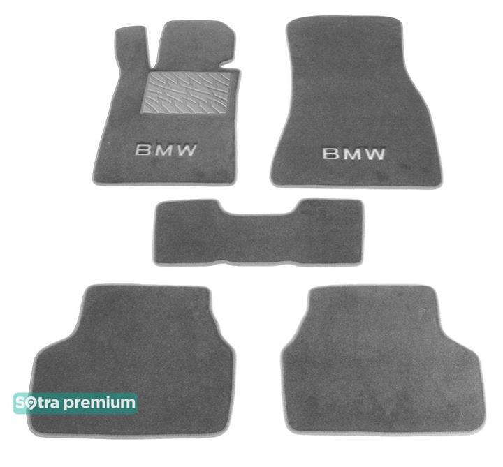 Sotra 08777-CH-GREY Interior mats Sotra two-layer gray for BMW 5-series (2017-), set 08777CHGREY
