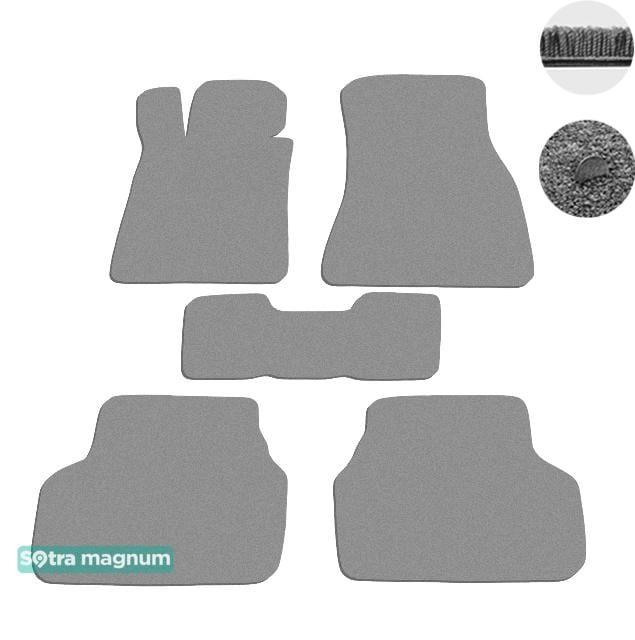 Sotra 08777-MG20-GREY Interior mats Sotra two-layer gray for BMW 5-series (2017-), set 08777MG20GREY