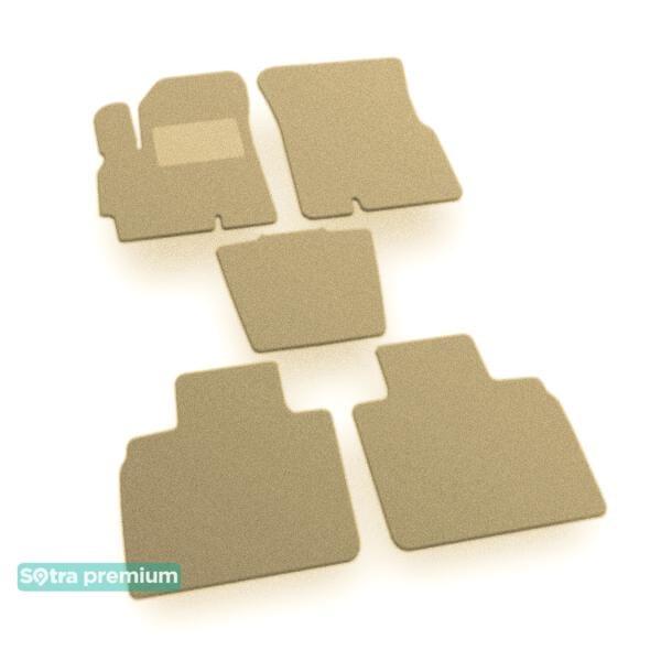 Sotra 08784-CH-BEIGE Interior mats Sotra two-layer beige for Chery Tiggo 5 (2015-), set 08784CHBEIGE