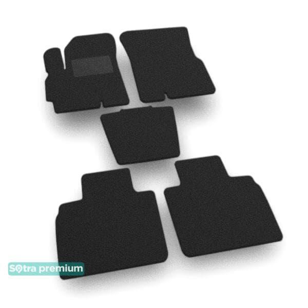 Sotra 08784-CH-BLACK Interior mats Sotra two-layer black for Chery Tiggo 5 (2015-), set 08784CHBLACK