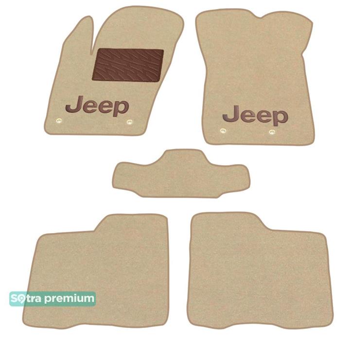 Sotra 08789-CH-BEIGE Interior mats Sotra two-layer beige for Jeep Renegade (2015-), set 08789CHBEIGE