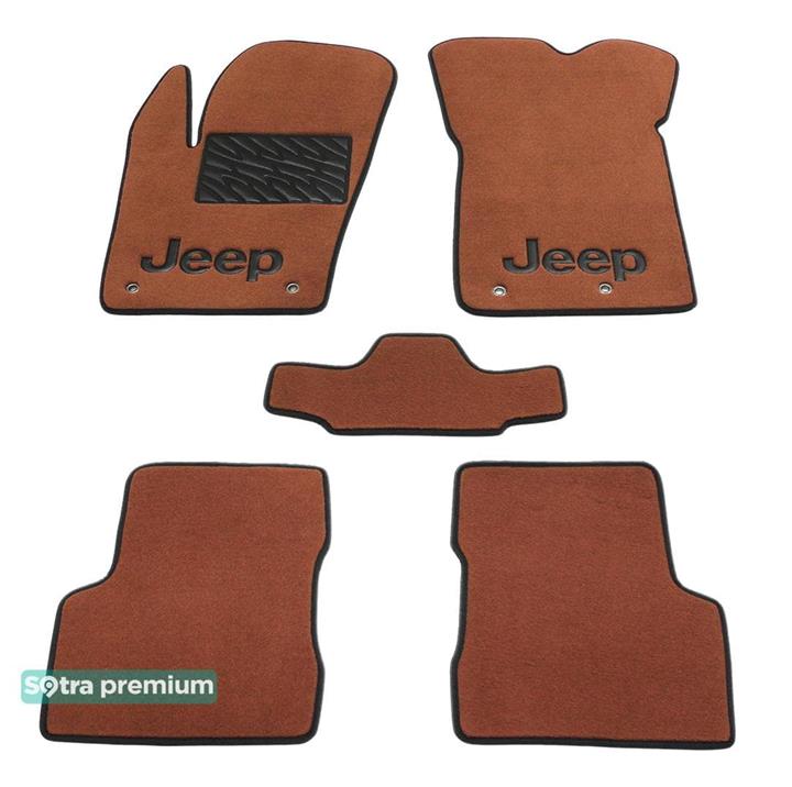 Sotra 08789-CH-TERRA Interior mats Sotra two-layer terracotta for Jeep Renegade (2015-), set 08789CHTERRA