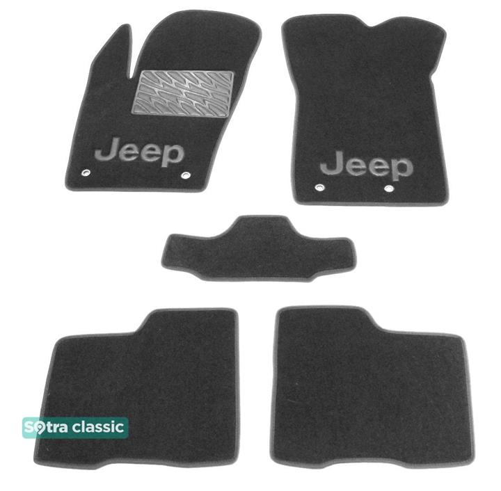 Sotra 08789-GD-GREY Interior mats Sotra two-layer gray for Jeep Renegade (2015-), set 08789GDGREY