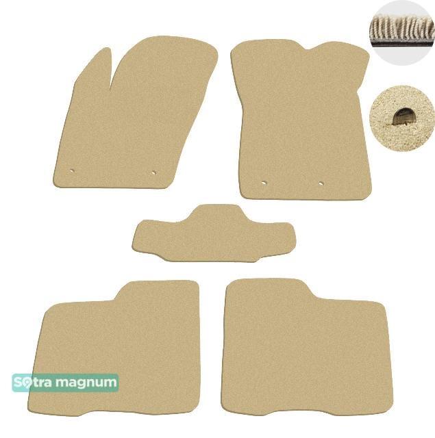 Sotra 08789-MG20-BEIGE Interior mats Sotra two-layer beige for Jeep Renegade (2015-), set 08789MG20BEIGE
