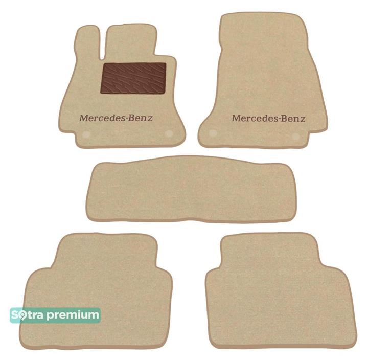 Sotra 08797-CH-BEIGE Interior mats Sotra two-layer beige for Mercedes E-class (2017-), set 08797CHBEIGE